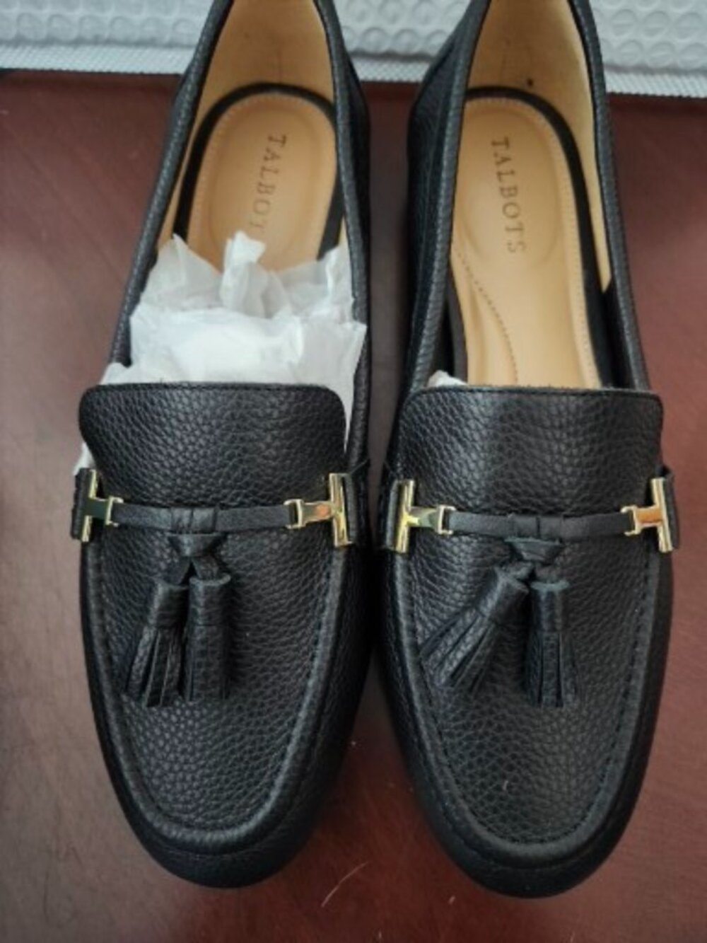 Talbots Black Jessie Tassel Shoes - 8.5M BNIB